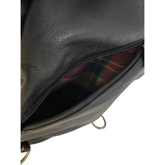 Wilson Leather Sling Backpack Purse Black Sleek Minimalist Y2K Slouchy - Picture 13 of 13